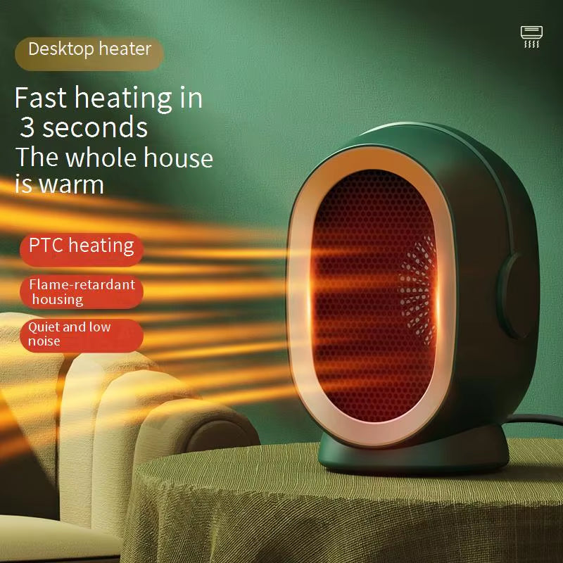 Factory Directly Wholesale Portable Electric Heater Fast Heating Fan with Overheat Protection for Desktop or Living Room