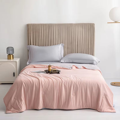 High Quality Cooling Blankets Smooth Air Condition Comforter Lightweight Summer Quilt with Double Side Cold Cooling Fabric