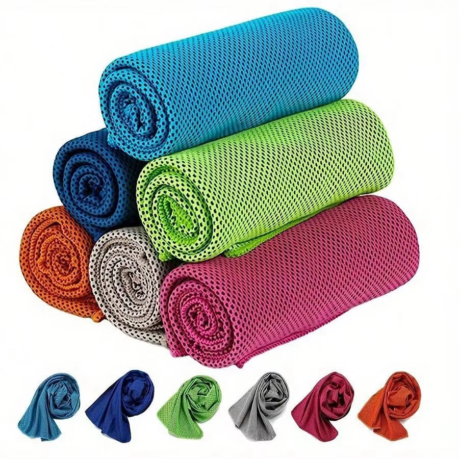 6Pcs Sports Towels, Quick Cooling Towels, Suitable for Outdoor Activities Such as Gym, Travel, Yoga, Running, Etc