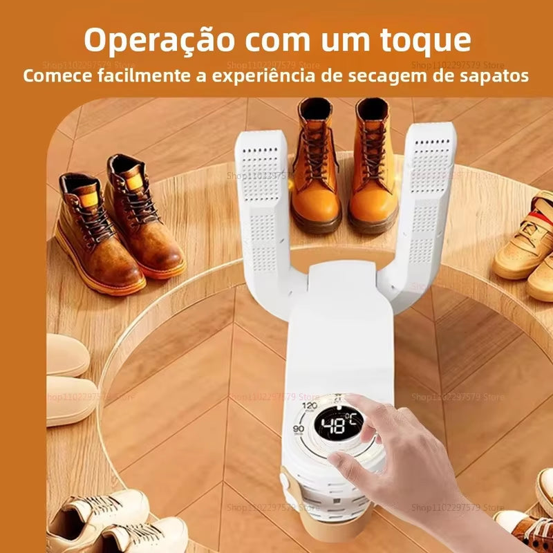 Foldable Shoe Dryer Electric Shoe Warmer Heater Boot Warmer Shoe Intelligent Timer Shoe Dryer Deodorizing Sterilizing Shoe Dryer