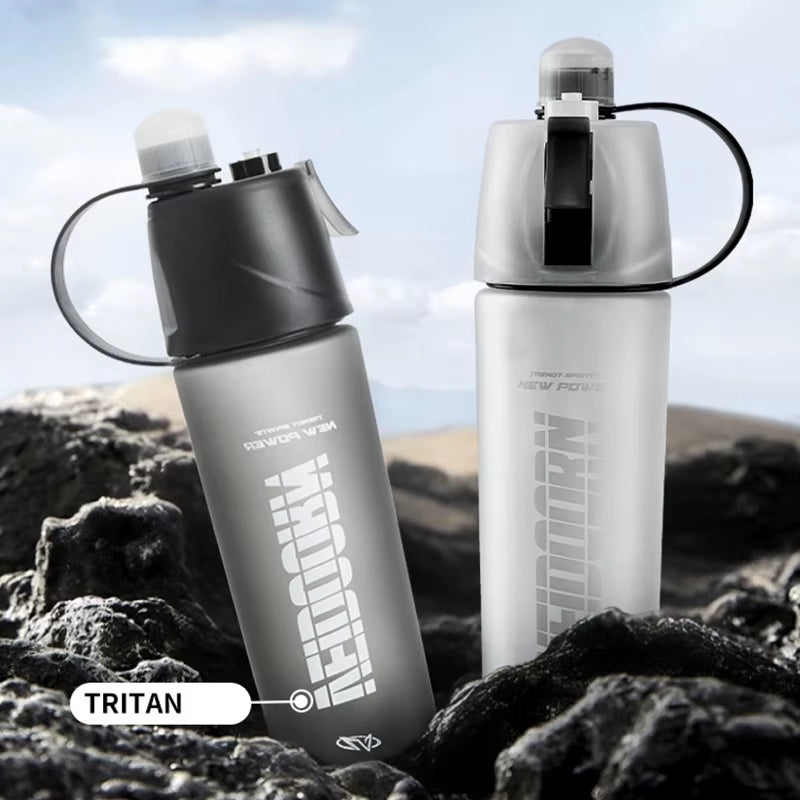 New Sports Water Bottle with Fine Mist Spray Leak-Proof Design Ideal for Cycling Running Gym BPA Free Portable Sports Kettle