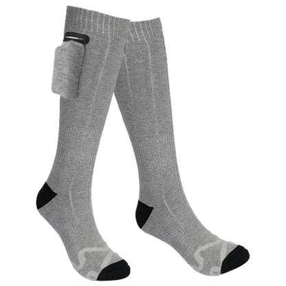 Unisex Thermal Insulated Sock Breathable Warmer Stockings Washable Rechargable for Winter Skiing Cycling