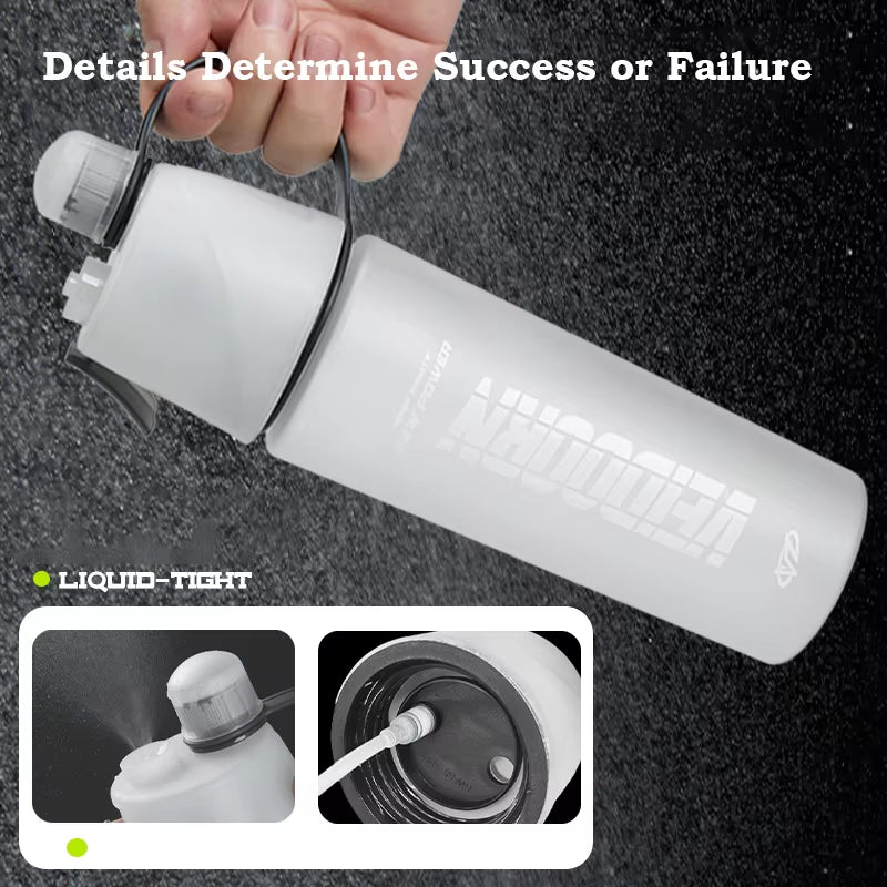 New Sports Water Bottle with Fine Mist Spray Leak-Proof Design Ideal for Cycling Running Gym BPA Free Portable Sports Kettle