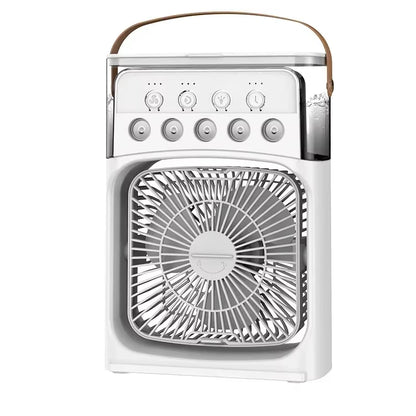 Portable Misting Fan 3 Speed Desktop Mini Air Conditioner Rechargeable Water Cooling Mist Fan with 500Ml Water Tank Cooling Fan