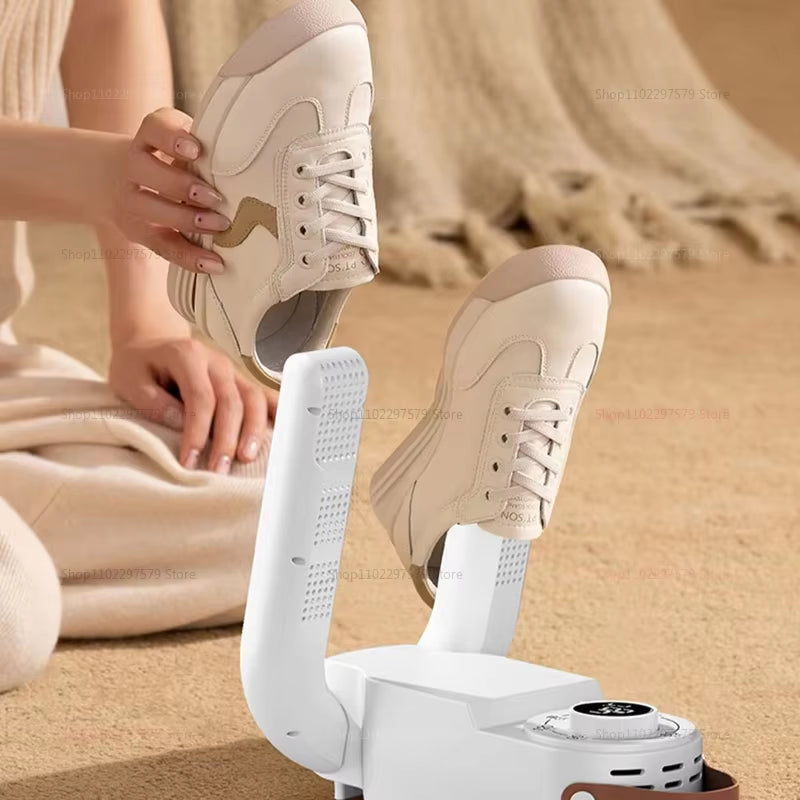 Foldable Shoe Dryer Electric Shoe Warmer Heater Boot Warmer Shoe Intelligent Timer Shoe Dryer Deodorizing Sterilizing Shoe Dryer