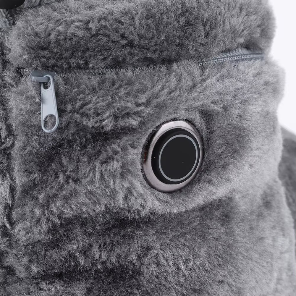 USB Heater Foot Shoes Winter Warm Snow Boots Comfortable Plush Warm Electric Slippers Electric Heated Shoes for Women Men