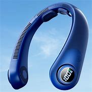 Lightweight Neck Air Cooling Fan Typc Rechargeable Outdoor Travel Sport Portable Wearable Mini Hanging Neck Fan 5 Speed Wind